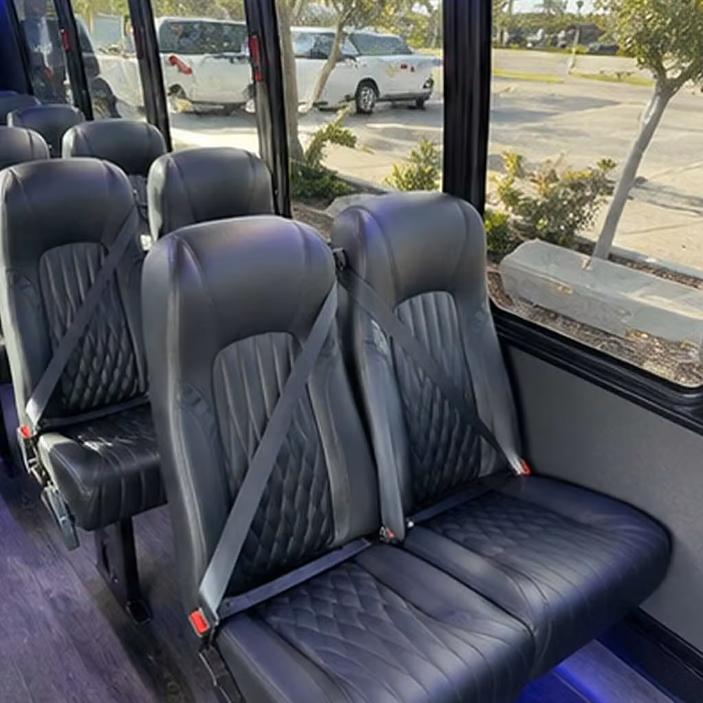 28 passenger minibus interior