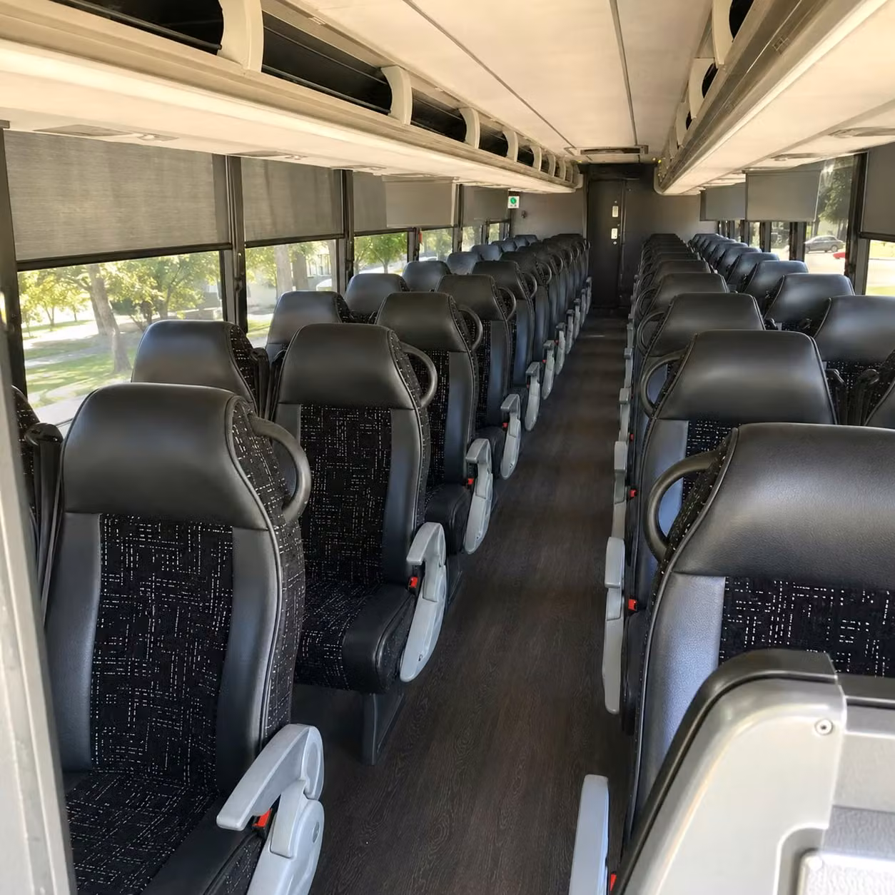 costa mesa charter bus interior
