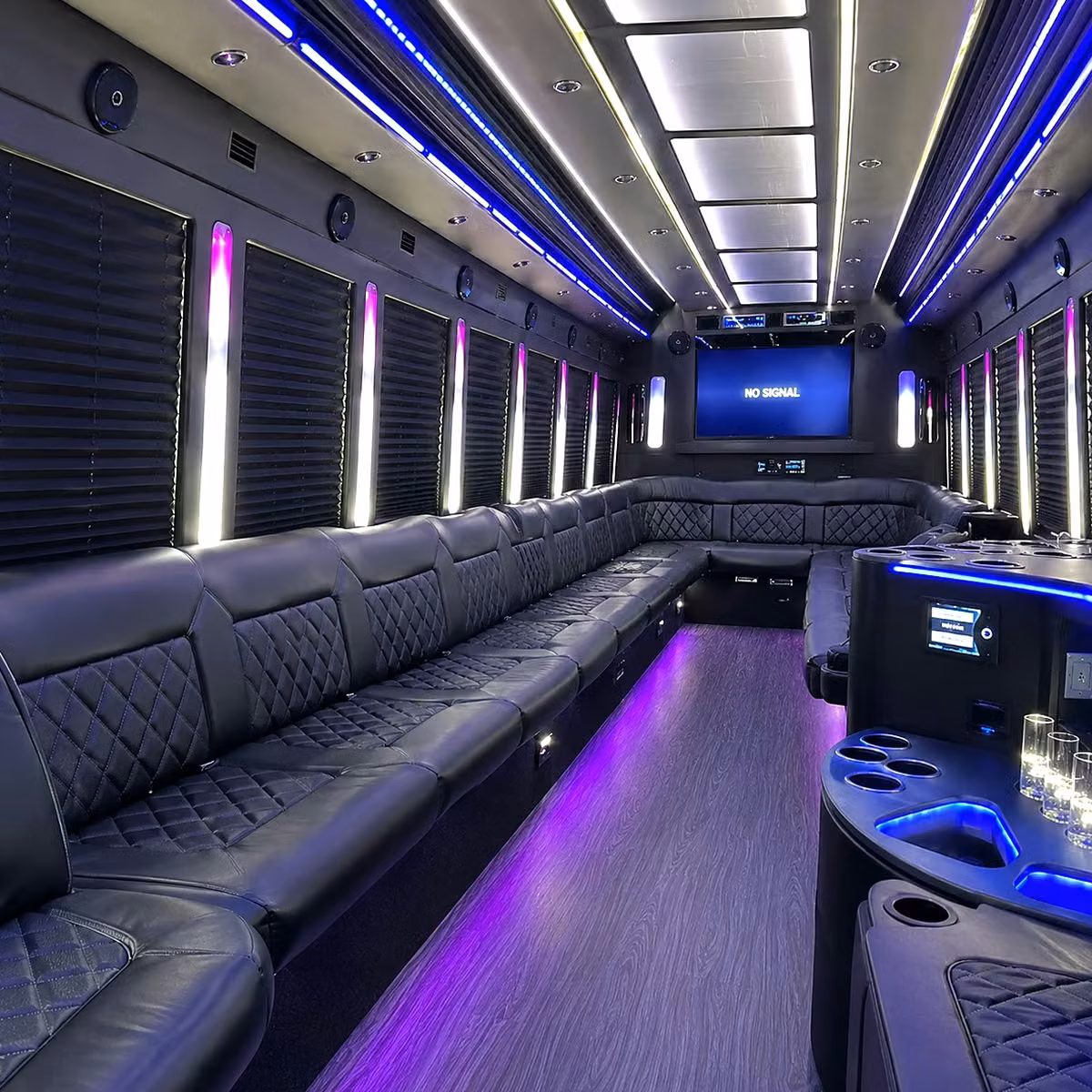 party bus interior